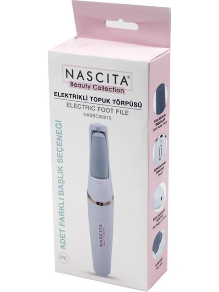 Nascita Elektrikli (Şarjlı) Topuk Törpüsü Beyaz Ergonomik Tasarım El ve Ayak Bakımı ürün görseli 1