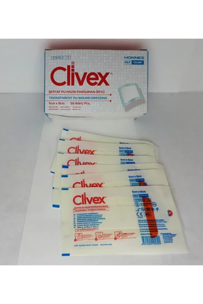 Şeffaf Pu Hazır Pansuman Yara Örtü 5cm X 9cm 50adet C6109p - 2