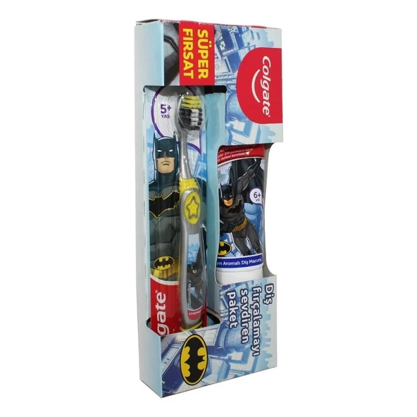 Colgate Çocuk Diş Macunu 75 Ml + Diş Fırçası Batman - 1