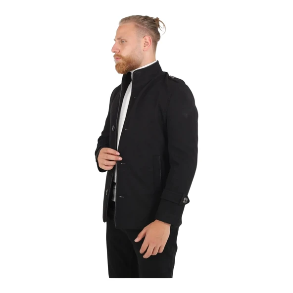 Erkek Dik Yaka Kaban 71148 - 8