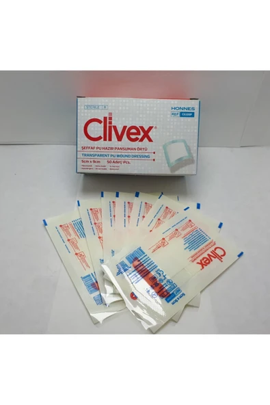 Şeffaf Pu Hazır Pansuman Yara Örtü 5cm X 9cm 50adet C6109p