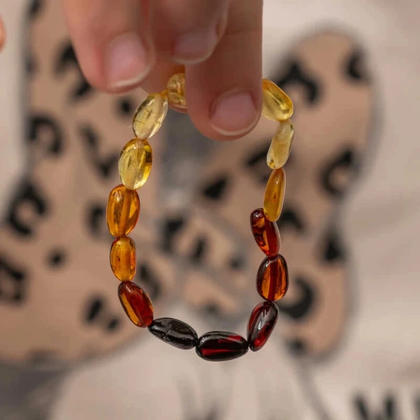 Supertrend Bebek Damla Kehribar Bileklik - Resim 2