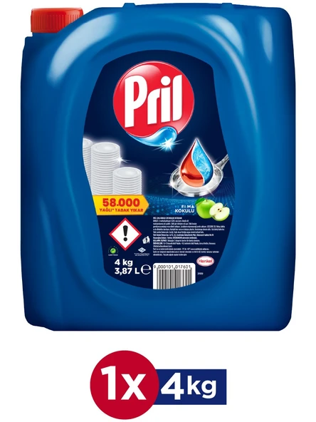 Pril Bulaşık Deterjanı Elma Kokulu 4 kg