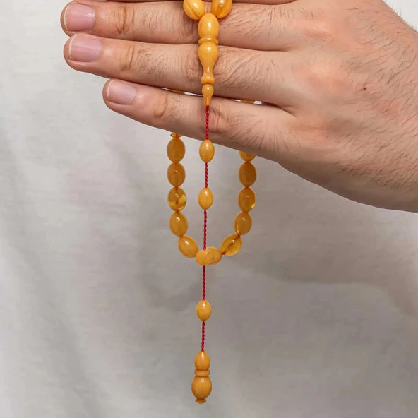 Supertrend Sıkma Kehribar Tesbih - Resim 2