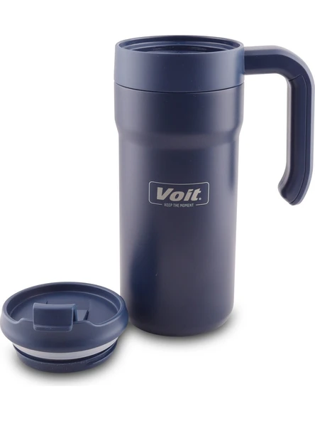 Voit Bear Termos 650ml Paslanmaz Çelik Mavi - Resim 3
