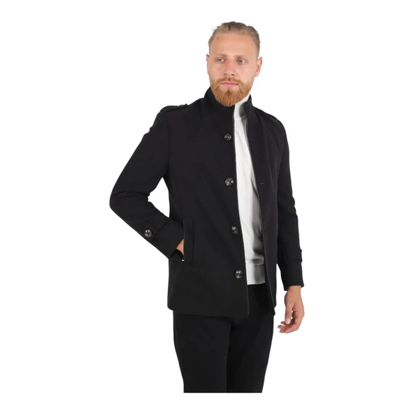 Erkek Dik Yaka Kaban 71148 - 6