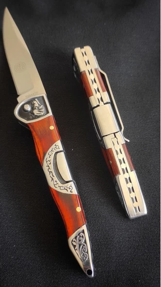 Swat Avcı Köpeği Model Çakısı Kahverengi - Resim 3