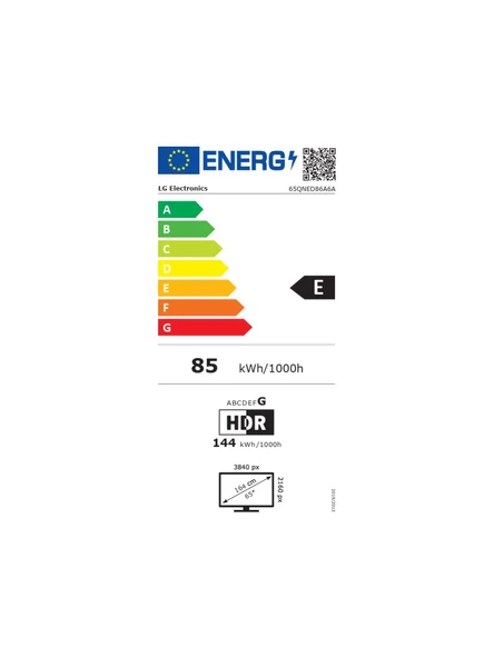 LG 65QNED86A6A 4K Ultra HD 65" 165 Ekran Uydu Alıcılı webOS Smart QNED Evo MiniLED TV - 4