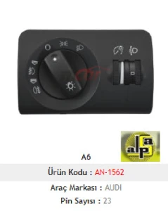 FAR ANAHTARI-A6 97-05  YÜKSEKLİK AYARLI - MCAR-AN1562 ürün görseli