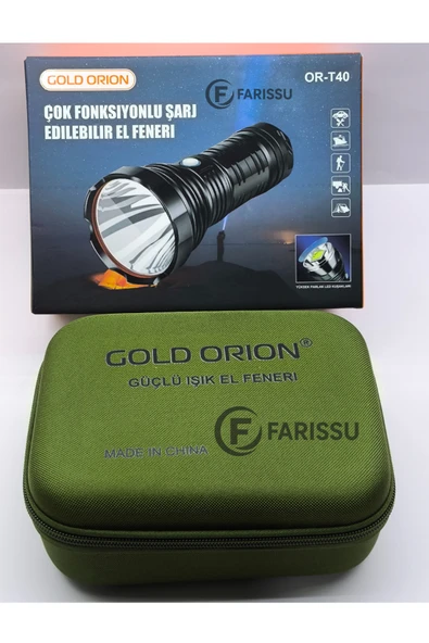 OR-T40 100W 5000 Lümen Şarj Edilebilir LED El Feneri - Yüksek Performans ve Uzun Çalışma Süresi - 7