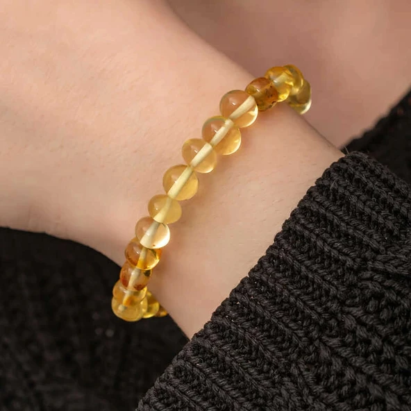 Supertrend Yetişkin Damla Kehribar Bileklik - Resim 5