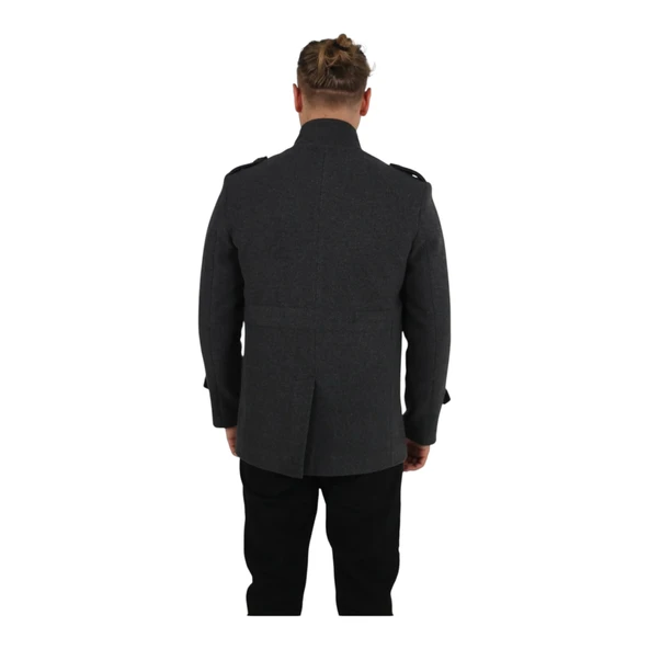 Erkek Dik Yaka Kaban 71148 - 5