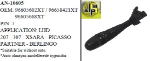 FAR KOLU ÇUBUĞU>PEUGEOT207 - 307 - BERLINGO - PARTNER >>ŞERİTLİ/96605602XT-96658421XT - MCAR-AN10605