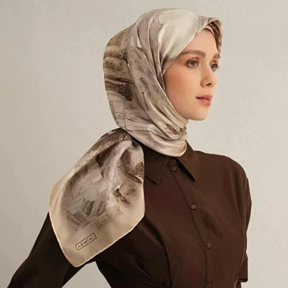 Armine E25YA9326D02 31 Dj Saf İpek Eşarp 9326D (T) ürün görseli