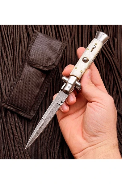 Akc Italyan Damascus Işlemeli Çakı ürün görseli