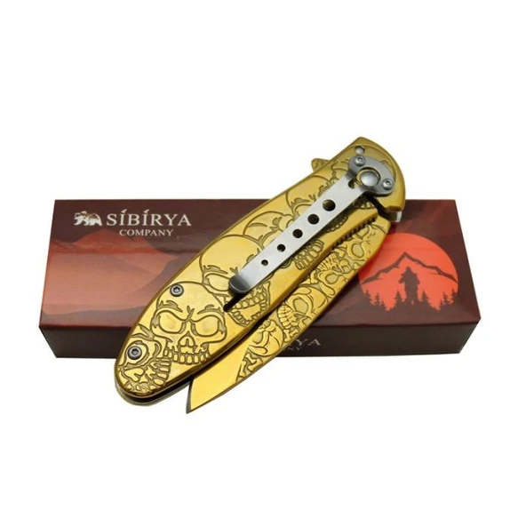 Sibirya Kurukafa Gold Çakı - Resim 2