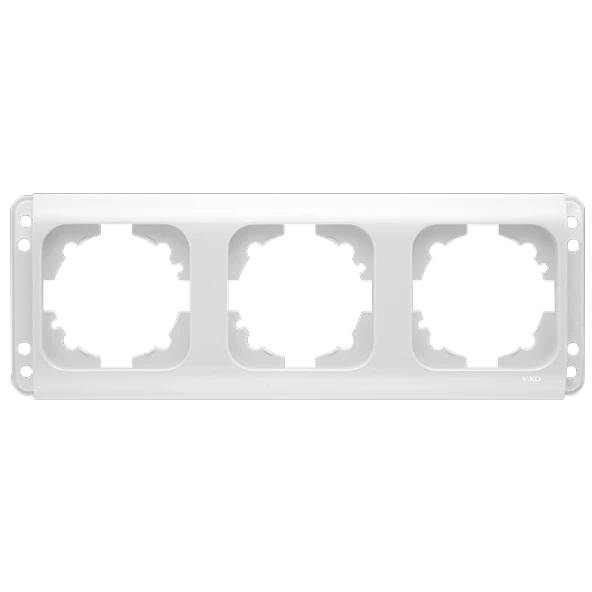 Viko Kardelen Üçlü Yatay Çerçeve (Beyaz) - Kordonsuz ürün görseli 1