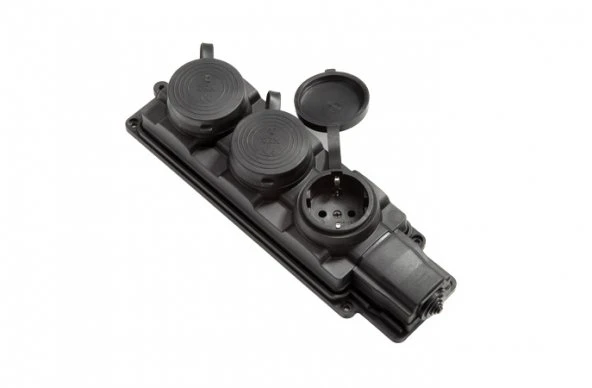 Tem Monofaze Kauçuk Üçlü Grup Priz 200 – 250V~ 16A ürün görseli 1