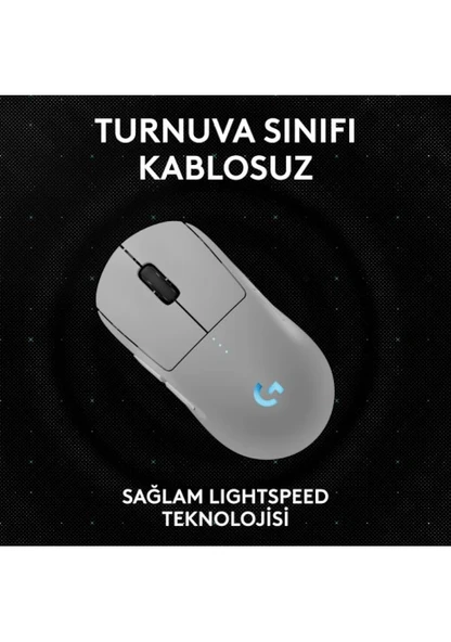 Logitech Pro 2 Lightspeed Kablosuz Beyaz Gaming Mouse (910-007303) - 5