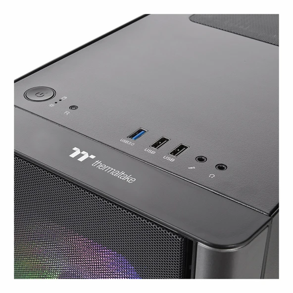 Thermaltake V150 TG Breeze USB 3.2 ARGB mATX Micro Tower Siyah Kasa - Resim 3