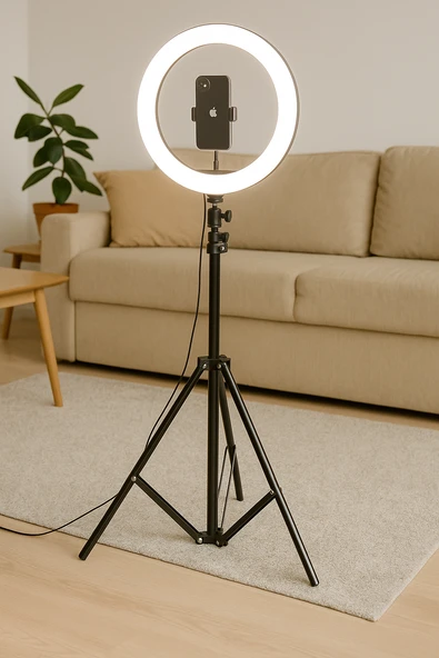 Ayarlanabilir Alüminyum Tripod Işık Standı Katlanabilir, Dayanıklı ve Ring Light Uyumlu - 7