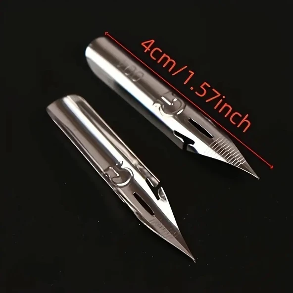 G Nib metal divit uç, kaligrafi yazı, çizim ucu, manga, karikatür ve tarama uç-1 Adet - Resim 2