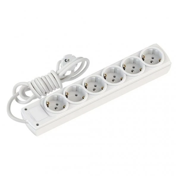 Mutlusan Altılı Topraklı Grup Priz (3 metre) Olimpia ürün görseli 1