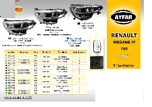 FAR  JOY MODEL LEDLİ KROM ÇERÇEVELİ MANUEL SOL RENAULT MEGANE IV 2016-20 - AYFAR-202327 ürün görseli 1