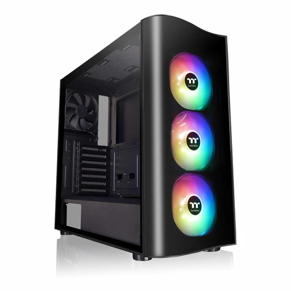 Thermaltake View 23 TG USB 3.2 ARGB ATX Mid Tower Siyah Kasa ürün görseli 1