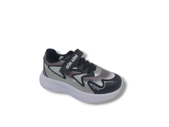 Zerhan 207 Çocuk Siyah Spor Ayakkabı - Resim 4