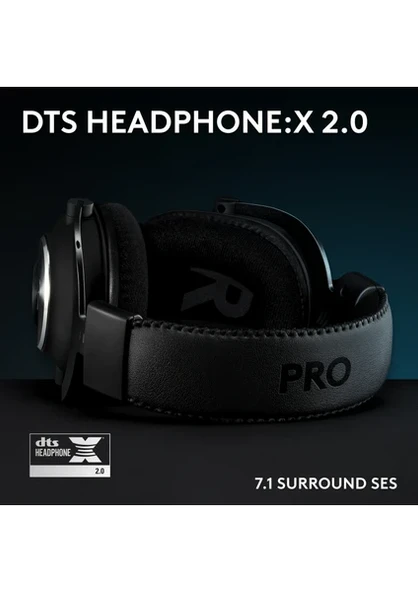 Logitech G Pro X Se Siyah 7.1 Surround Gaming Kulaklık (981-001470) - 4