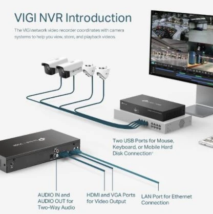 TP-Link VIGI NVR1016H 16 Kanal NVR Kamera Kayıt Cihazı - 4