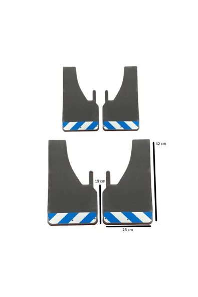 MKM Volkswagen Transporter Fosforlu Mavi-beyaz Renkli 4'lü Paçalık Çamurluk Tozluk ürün görseli