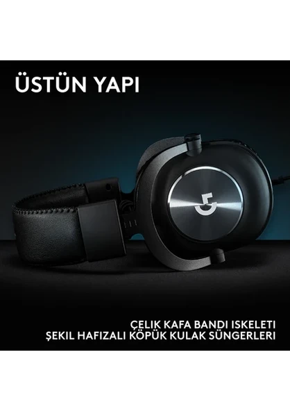 Logitech G Pro X Se Siyah 7.1 Surround Gaming Kulaklık (981-001470) - 2