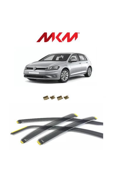 MKM Volkswagen Golf 7 2012-2020 Model Füme Renk İçten Geçme 4'lü Cam Rüzgarlığı ürün görseli 1