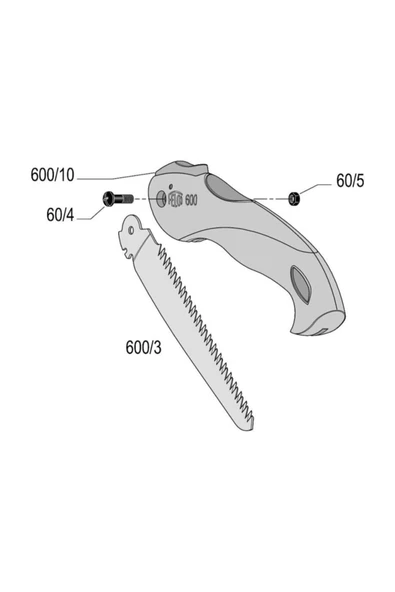Felco 600 Budama Testeresi Katlanır 16 cm - Resim 3