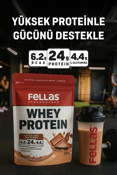 Fellas Protein Tozu 2'li - Çikolata Aromalı (175g) + Kurabiye Aromalı (175g) - Resim 2