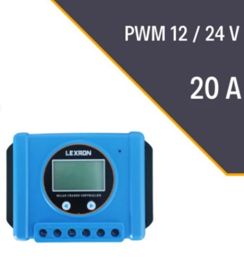 Lexron 20A Pwm Solar Şarj Kontrol Cihazı (UL-20) - Resim 3