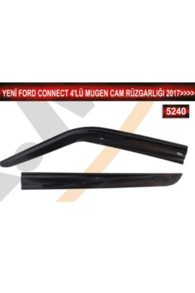MKM Ford Connect 2017 Ve Üzeri 4'lü Mugen Cam Rüzgarlığı - Resim 5