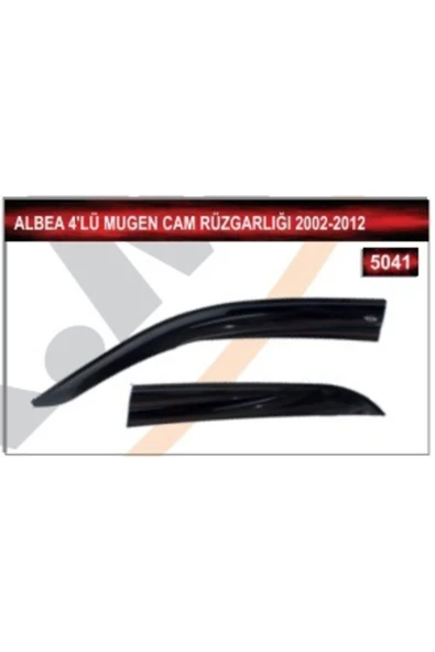 MKM Fiat Albea 4'lü Mugen Cam Rüzgarlığı 2002 - 2012 ürün görseli 1
