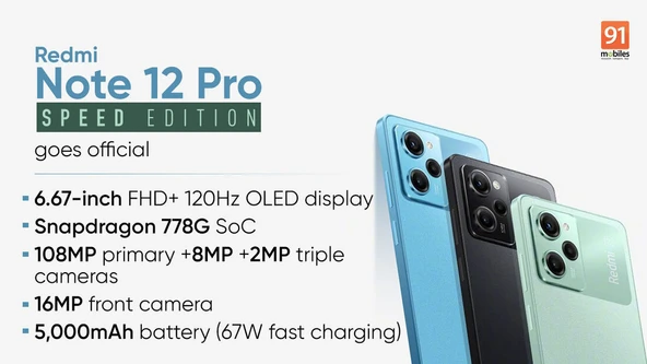 Xiaomi Redmi Note 12 Pro Speed Edition 256 GB 8 GB Black (Kvk Garantili) - 2