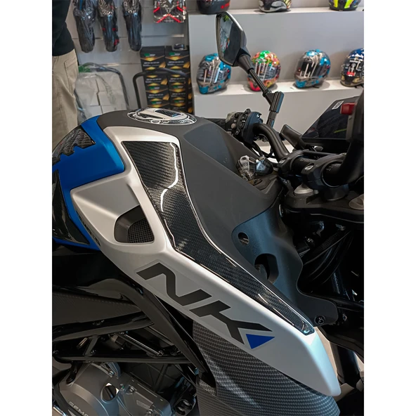 CF-250/NK İLE UYUMLU  YAN DEPO KORUMA  6D KARBON KAYDIRMAZ TANK PAD - Resim 2