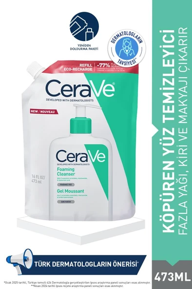 CeraVe Köpüren Yüz Temizleyici Refill ürün görseli 1