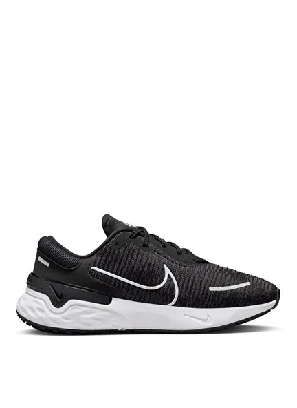 Nike Siyah - Gri - Gümüş Kadın Deri Koşu Ayakkabısı DR2682-002 W NIKE RENEW RUN 4 - Resim 4