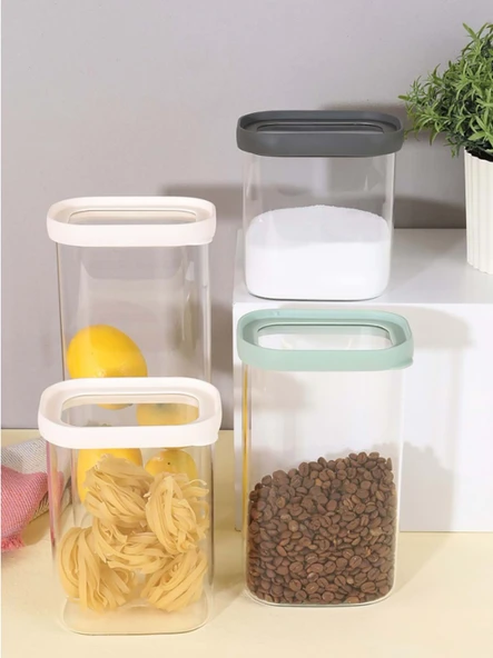 Nuevo 1100 ml Kavanoz Cam Saklama Kabı - 2
