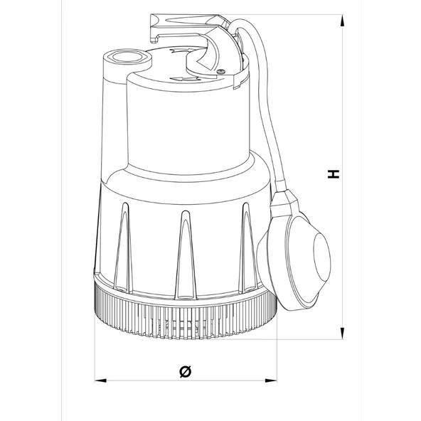 Sumak 0.85 HP 370W Drenaj Dalgıç Pompa (SDF5) - Resim 3