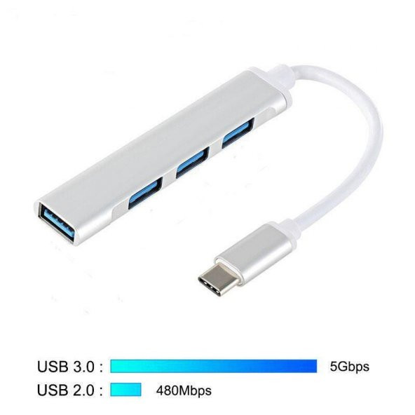 PrimeX PX-TYP4 Macbook/Asus/Hp/Lenovo 4 Port Type-C USB3.0 Çoklayıcı - 2