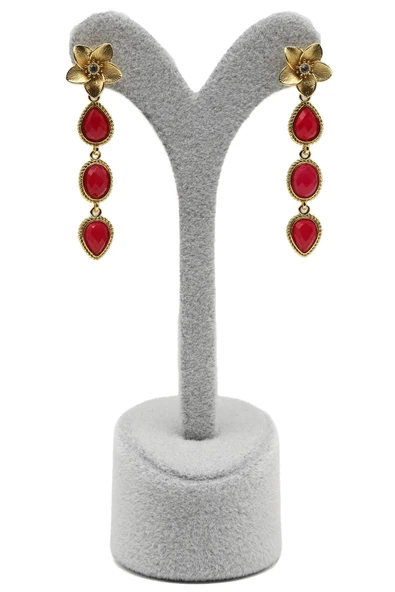 Yeşim Doğal Taş Sallantılı Küpe ürün görseli