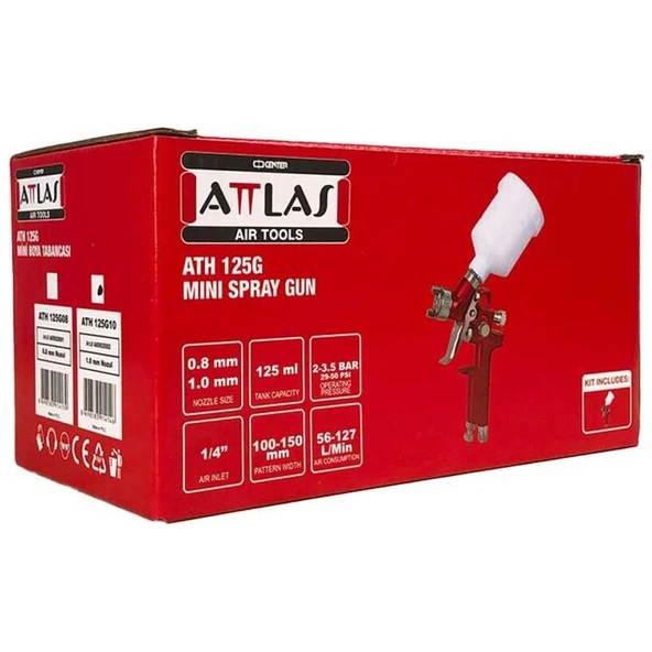 Attlas Attlas Ath 125G08 Sprey Boya Tabancası  A0502001 - 3