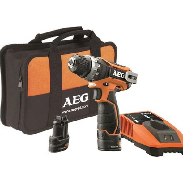 AEG Aeg Aeg BS12C2 Li 12 V 2.0 Ah Çift Akülü Tornavida Matkap - 1